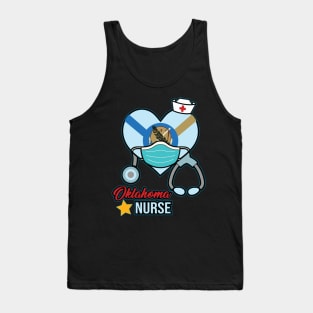 Oklahoma Nurse - Love RN LPN CNA State Nursing Gift Tank Top